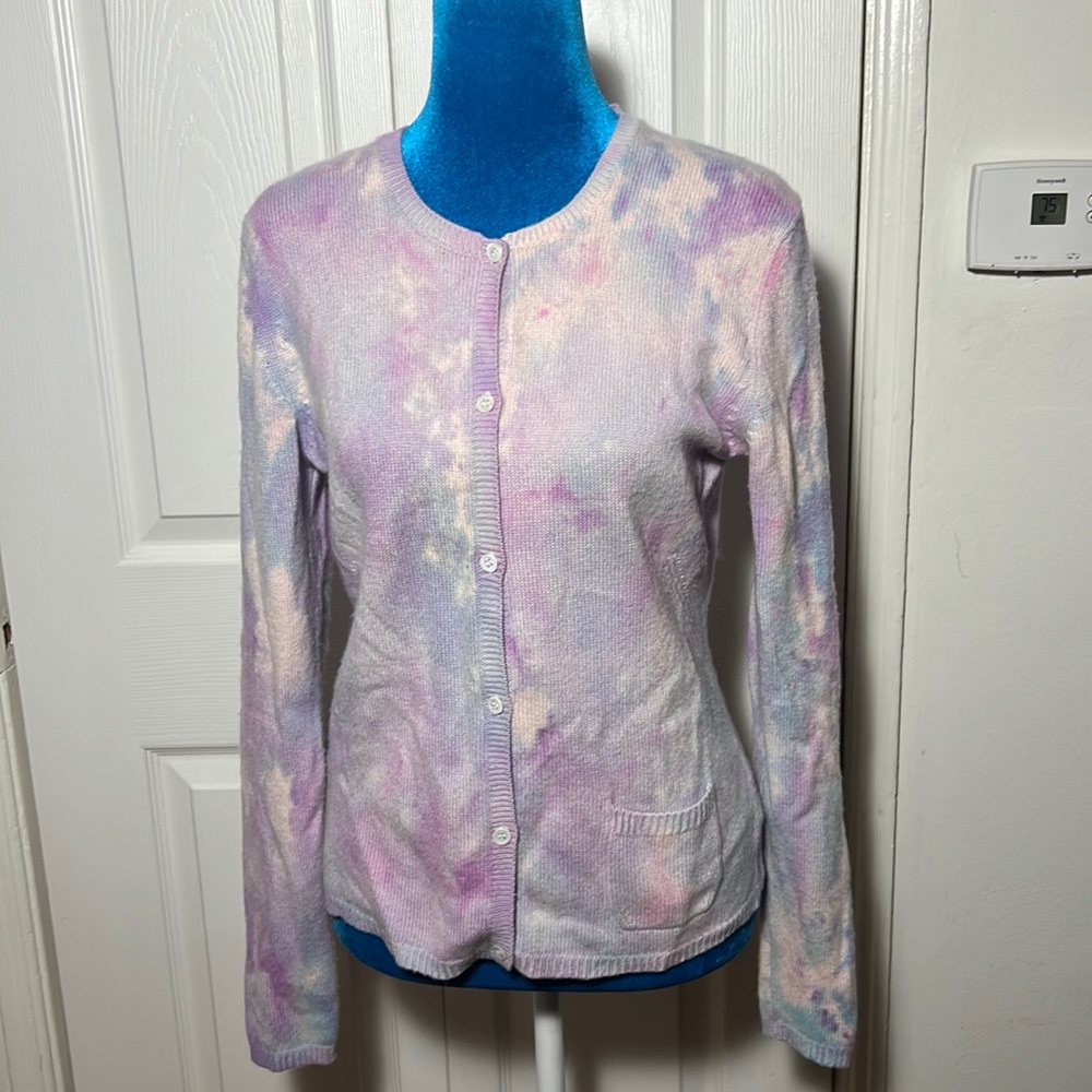 Eric Bompard Tie Dye Cashmere cardigan